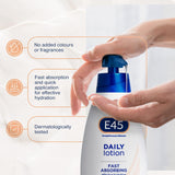 E45 FAST ABSORBING DAILY LOTION 400 ML