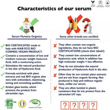 Florence Bio Cosmesi Vitamin C Serum & Hyaluronic Acid for Face/Neck/Eye Contour SERUM 60ML