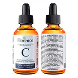 Florence Bio Cosmesi Vitamin C Serum & Hyaluronic Acid for Face/Neck/Eye Contour SERUM 60ML