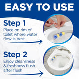 Bloo Power Active Toilet Rim Block Lemon, with Anti-Limescale, Cleaning Foam