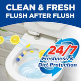 Bloo Power Active Toilet Rim Block Lemon, with Anti-Limescale, Cleaning Foam