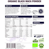 INDIGO NUTRITION ORGANIC BLACK MACA POWDER 500g