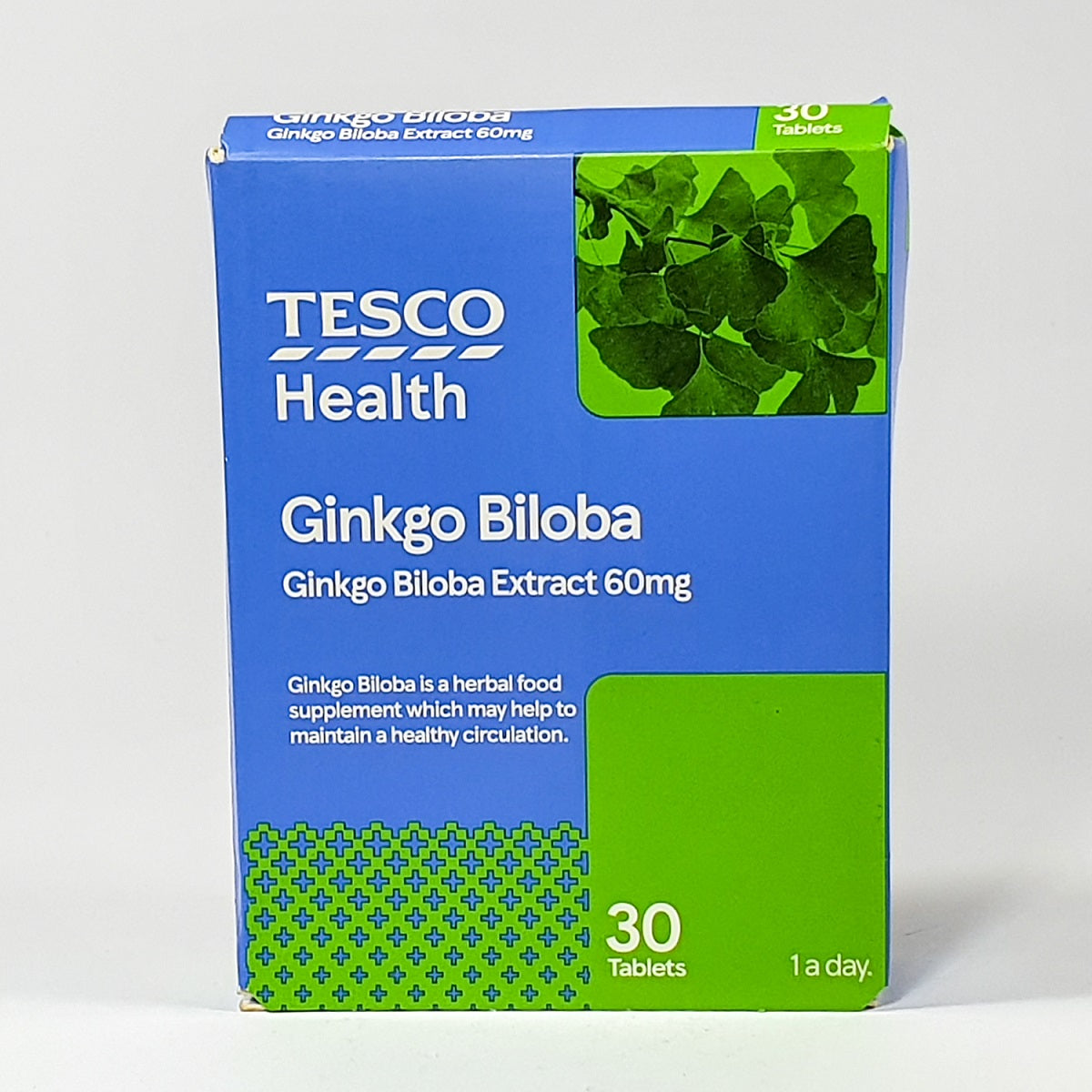 TESCO GINKGO BILOBA 30 TABLETS UK.BANGLA