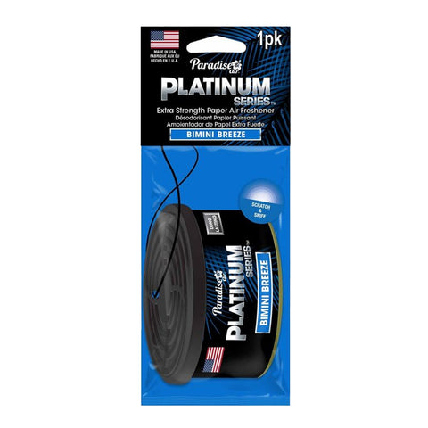 Paradise Platinum Series Paper Air Freshener - Bimini Breeze