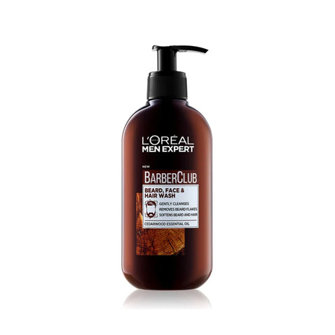 L'Oreal Paris Men Expert Barber Club 3-In-1 Beard Hair &amp; Face Wash 200ml