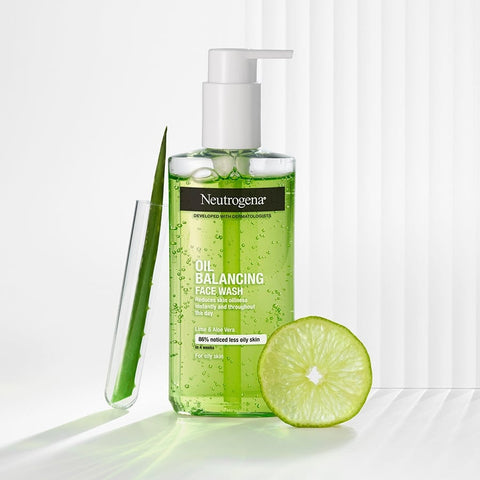 Neutrogena Oil Balancing Face Wash for Oily Skin with Lime & Aloe Vera 200ML