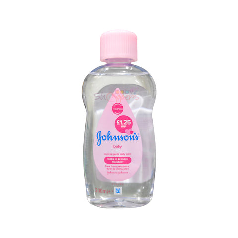 JOHNSON'S PURE & GENTLE DAILY CARE  BABY OIL 200 ML