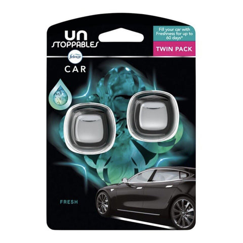 Febreze Unstoppables Car Clip Fresh Air Freshener Twin Pack