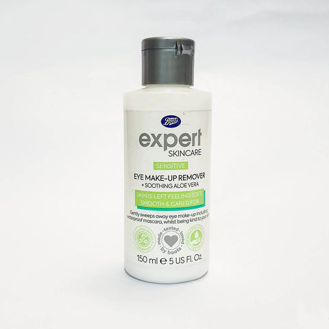 Boots Expert Sensitive Eye Make-Up Remover Plus Soothing Aloe Vera(150ml)