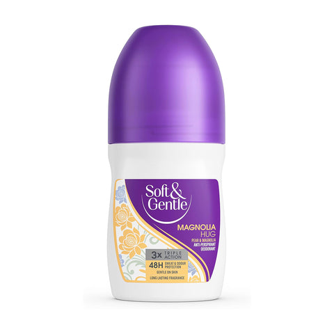SOFT & GENTLE MAGNOLIA HUG PEAR & MAGNOLIA ANTI-PERSPIRANT DEODORANT ( ROLL ON ) 50 ML