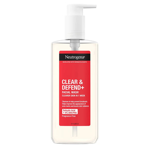 NEUTROGENA CLEAR & DEFEND FACIAL WASH 200 ML