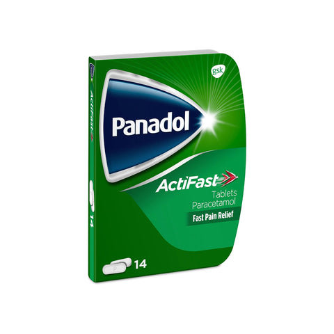 GSK PANADOL ACTIFASTFAST PARACETAMOL 14 TABLETS