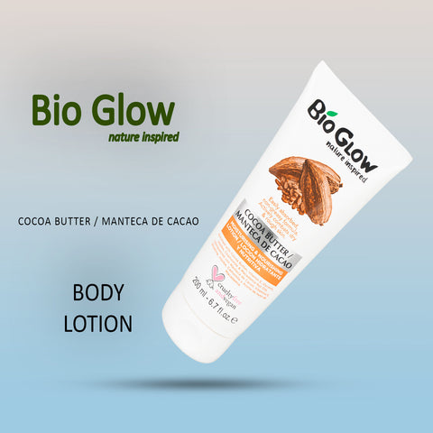 BIO GLOW COCOA BUTTER MOISTURISING & NOURISHING LOTION 200ML