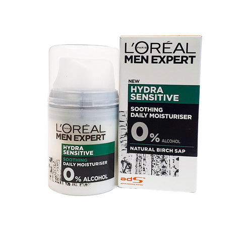 L'OREAL MEN EXPERT HYDRA SENSITIVE SOOTHING DAILY MOISTURISER 50 ML