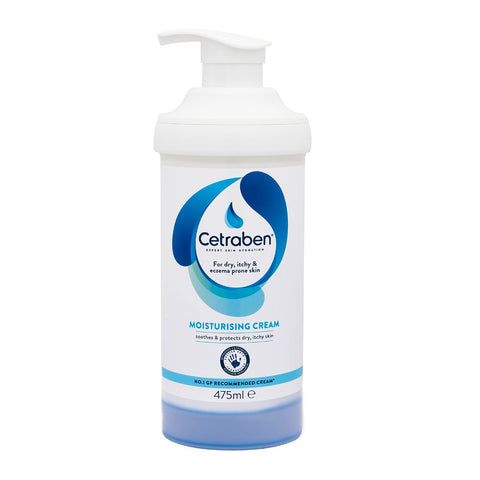 Cetraben Soothing & Moisturising Daily Cream for Dry Sensitive & Eczema-Prone Skin 475ml