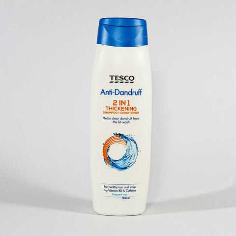TESCO ANTI-DANDRUFF 2 IN 1 THICKENING  SHAMPOO+CONDITIONER 300ML