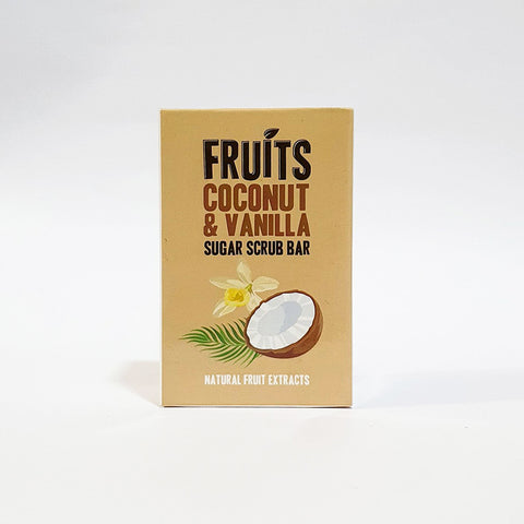 FRUITS COCONUT & VANILLA SUGAR SCRUB BAR 200 G
