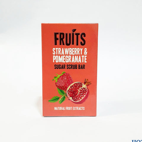 FRUITS STRAWBERRY & POMEGRANATE SUGAR SCRUB BAR 200 G