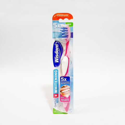 WISDOM WHITENING QUANTUM CLEAN MEDIUM TOOTHBRUSH