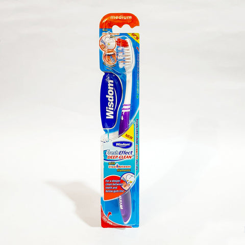 WISDOM  FRESH EFFECT DEEP CLEAN MEDIUM TOOTHBRUSH