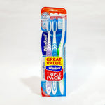 WISDOM TRIPLE PACK REGULAR PLUS MEDIUM TOOTHBRUSH