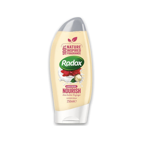 RADOX MOISTURISING NOURISH SHEA BUTTER & GINGER SHOWER CREAM 250 ML