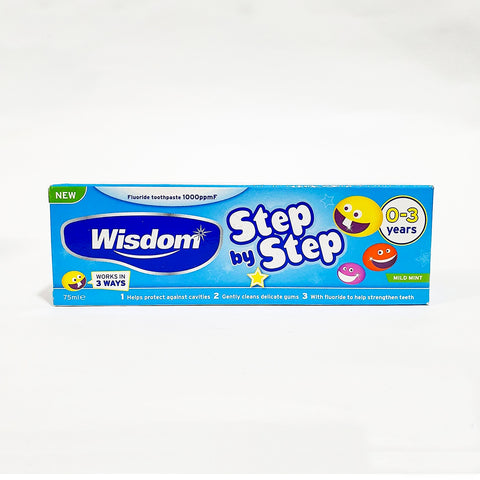 WISDOM STEP BY STEP 0-3 YEARS MILD MINT TOOTHPASTE 75 ML