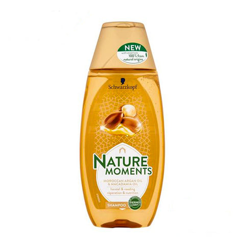 SCHWARZKOPF NATURE MOMENTS MOROCCAN ARGAN OIL & MACADAMIA OIL SHAMPOO 250 ML