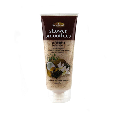 PAMPERED SHOWER SMOOTHIES EXFOLIATING BALANCING BODY SCRUB 200 ML