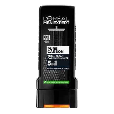 LOREAL MEN EXPERT 5 IN 1 TOTAL CLEAN PURE CARBON SHOWER GEL 400 ML