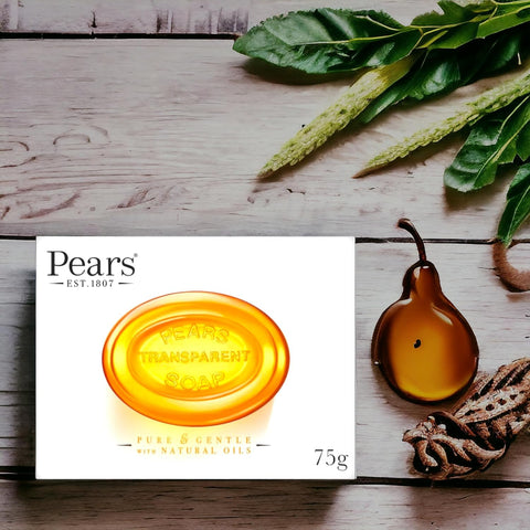 PEARS TRANSPARENT PURE & GENTLE SOAP WITH NATURAL OILS  75 G