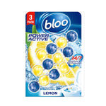 Bloo Power Active Toilet Rim Block Lemon, with Anti-Limescale, Cleaning Foam