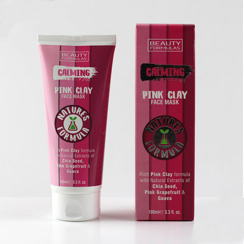 BEAUTY FORMULAS CALMING PINK CLAY FACE MASK 100 ML