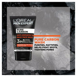 L'Oreal Men Expert Pure Carbon 3 in 1 Face Wash 100ml