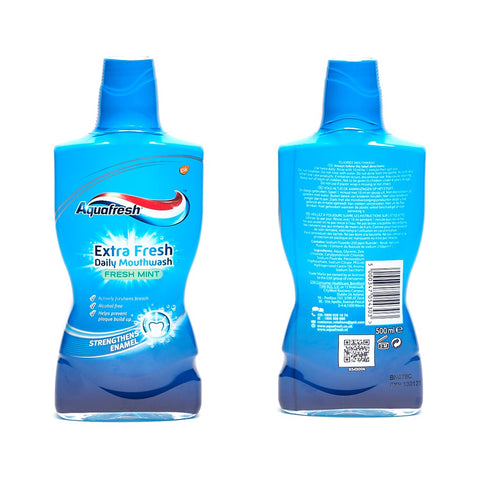 AQUAFRESH EXTRA FRESH  DAILY MOUTHWASH FRESH MINT 500 ML