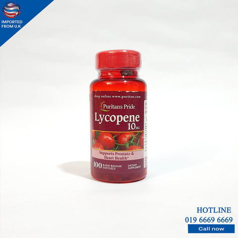 Puritans Pride Lycopene 10mg 100 Soft gel