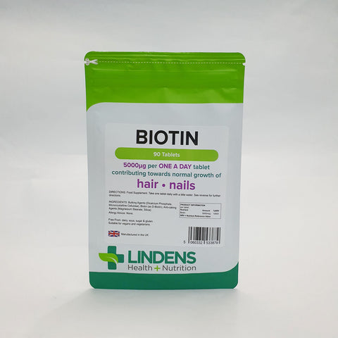 LINDENS BIOTIN  90 TABLETS