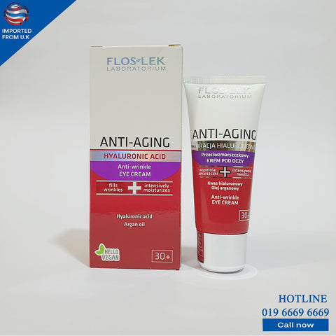 FLOSLEK ANTI-AGING HYALURONIC ACID ANTI-WRINKLE EYE CREAM 30 ml