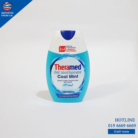 THERAMED 2 IN 1 COOL MINT GEL TOOTHPASTE 75 ML