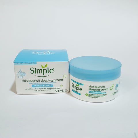 SIMPLE QUENCH SLEEPING CREAM WATER BOOST 50ML