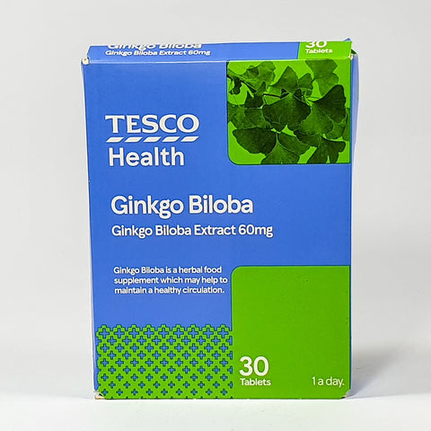 TESCO GINKGO BILOBA 30 TABLETS