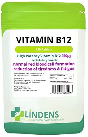 LINDENSE VITAMIN B12  120 TABLETS