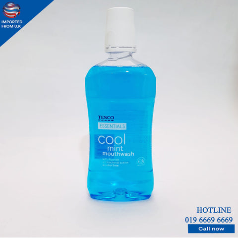 TESCO ESSENTIALS COOL MINT MOUTH WASH 500 ML
