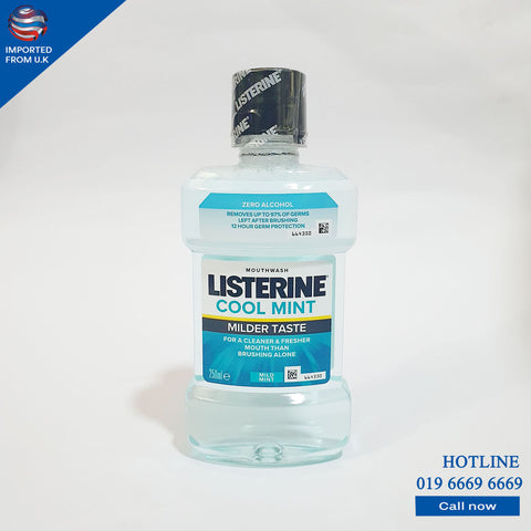 LISTERINE COOL MINT MILDER TASTE MOUTHWASH 250 ML