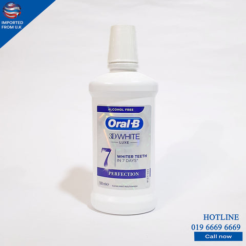 ORAL-B 3D WHITE LUXE PERFECTION MOUTHWASH 500 ML