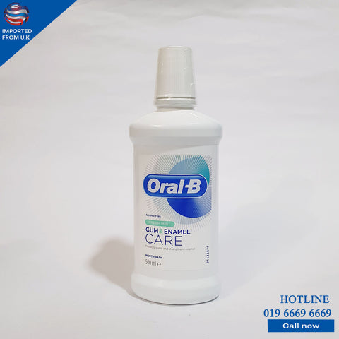 ORAL-B GUM & ENAMEL CARE FRESH MINT MOUTHWASH 500 ML