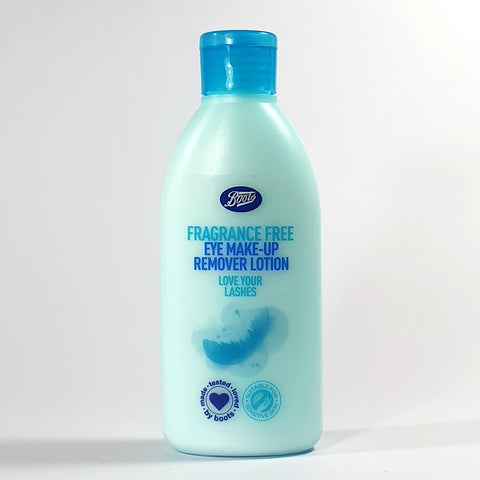 BOOTS FRAGRANCE FREE EYE MAKE-UP REMOVER LOTION 150 ML
