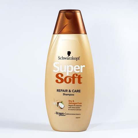 SCHWARZKOPF SUPER SOFT REPAIR & CARE SHAMPOO 400 ML
