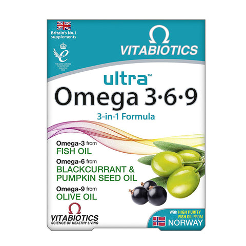 VITABIOTICS - ULTRA OMEGA 3.6.9 - HIGH PURITY STRENGTH FISH OIL