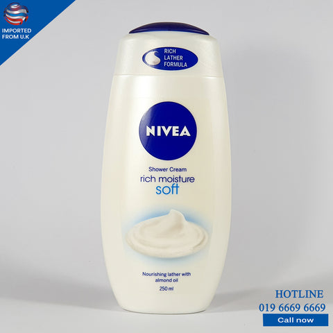NIVEA RICH MOISTURE SOFT SHOWER CREAM 250 ML